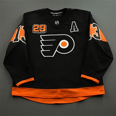 Kevin Hayes - Game-Worn Third Giroux 1000th Game Jersey w/A - March 17, 2022