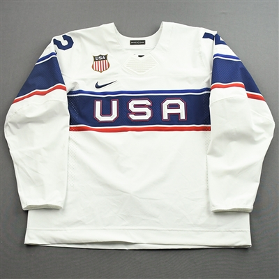 Sam Hentges - Game-Issued Mens 2022 Olympic Winter Games Beijing Jersey - February 12, 2022 vs. Canada