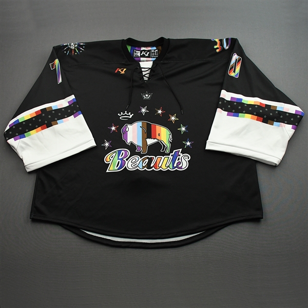 Carly Jackson - Game-Worn Autographed Pride Jersey - Worn January 22, 2022