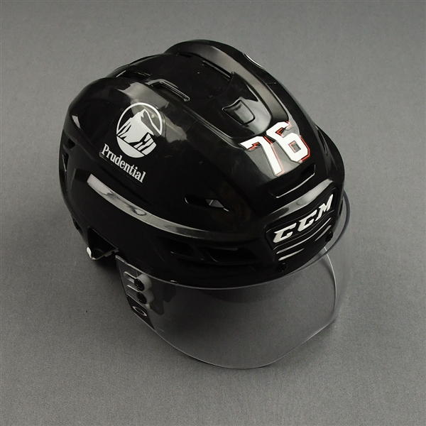 P.K. Subban - Game-Worn Black Third CCM Helmet w/ Oakley Shield - 2021-22 NHL Season