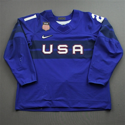 Brian ONeill - Game-Worn Mens 2022 Olympic Winter Games Beijing - February 13, 2022 vs. Germany