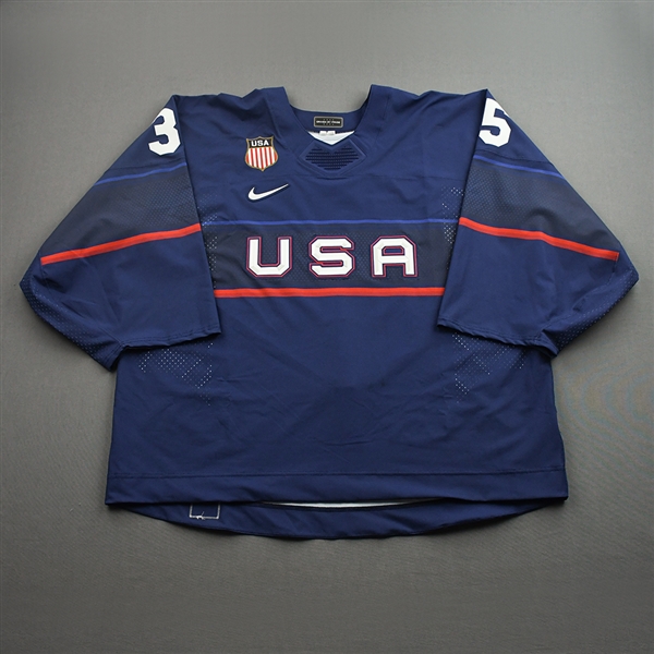 Maddie Rooney - Game-Worn Womens 2022 Olympic Winter Games, Beijing Back-Up Only Jersey - February 5, 2022 vs. Russian Olympic Committee & February 14, 2022 vs. Finland in Semifinals