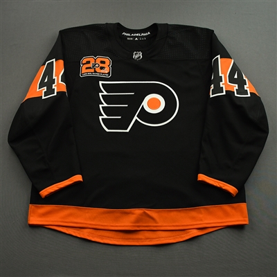 Nate Thompson - Game-Issued Third Giroux 1000th Game Jersey - March 17, 2022
