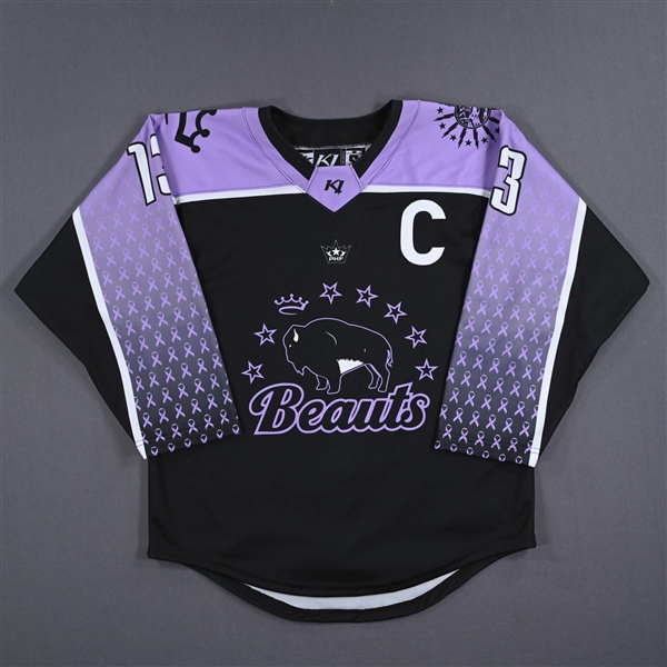 Dominique Kremer - Buffalo Beauts - Autographed Hockey Fights Cancer Jersey - Worn January 7, 2023 vs. Minnesota Whitecaps