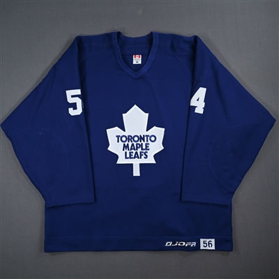 Kris Newbury - Toronto Maple Leafs - Blue Practice-Worn Jersey