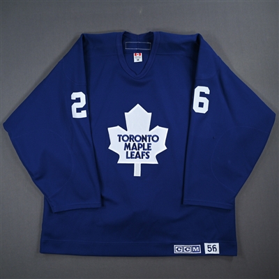 Ben Ondrus - Toronto Maple Leafs - Blue Practice-Worn Jersey