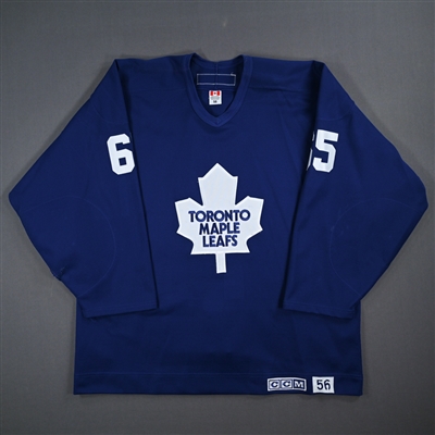 Chad Rau - Toronto Maple Leafs - Blue Practice-Worn Jersey