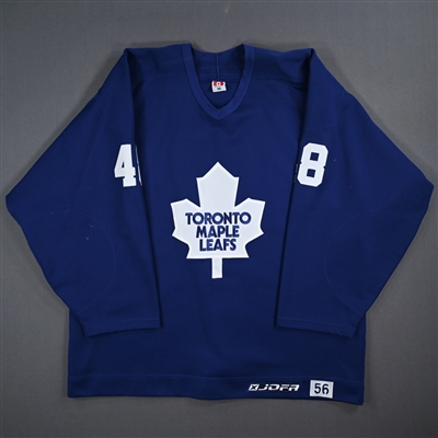 Jeremy Williams - Toronto Maple Leafs - Blue Practice-Worn Jersey
