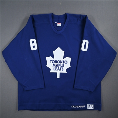 Nik Antropov - Toronto Maple Leafs- Blue Practice-Worn Jersey