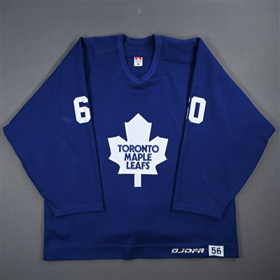 Alex Berry - Toronto Maple Leafs- Blue Practice-Worn Jersey