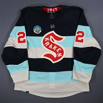 Oliver Bjorkstrand - Navy Winter Classic Style Set 2 Jersey - Worn on Mar. 21, 2024 and Mar. 24, 2024