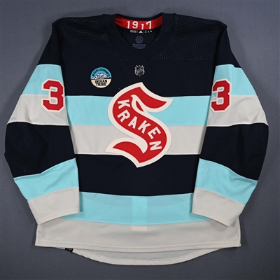 Will Borgen - Navy Winter Classic Style Set 2 Jersey - Worn on Mar. 21, 2024 and Mar. 24, 2024