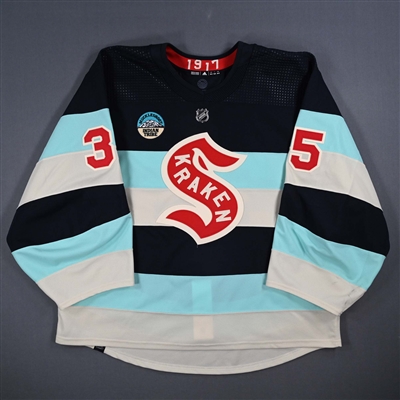 Joey Daccord - Navy Winter Classic Style Set 2 Jersey - Worn on Mar. 21, 2024 and Mar. 24, 2024