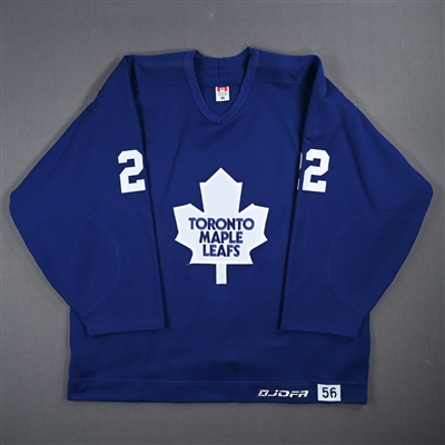 Boyd Devereaux - Toronto Maple Leafs- Blue Practice-Worn Jersey