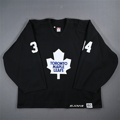 Todd Ford - Toronto Maple Leafs- Black Practice-Worn Jersey