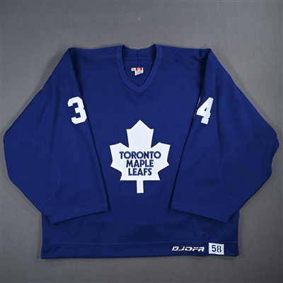 Todd Ford - Toronto Maple Leafs- Blue Practice-Issued Jersey 