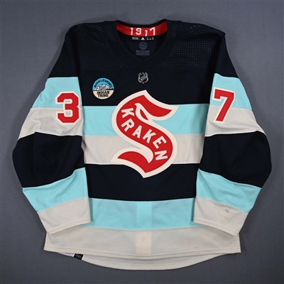 Yanni Gourde - Navy (A Removed) Winter Classic Style Set 2 Jersey - Worn on Mar. 21, 2024 and Mar. 24, 2024