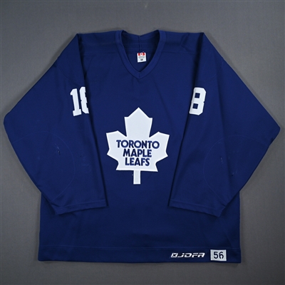 Chad Kilger - Toronto Maple Leafs- Blue Practice-Worn Jersey