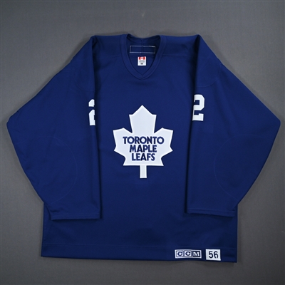 Brian Leetch - Toronto Maple Leafs- Blue Practice-Issued Jersey 