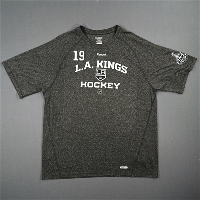 Kevin Westgarth - Player-Issued Grey Practice T-Shirt - Stanley Cup Final Logo - 2012 Stanley Cup Finals
