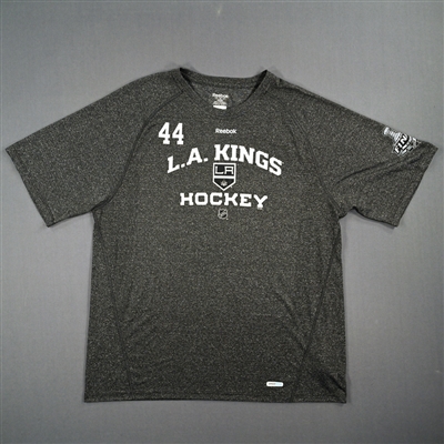 Davis Drewiske - Player-Issued Grey Practice T-Shirt - Stanley Cup Final Logo - 2012 Stanley Cup Finals