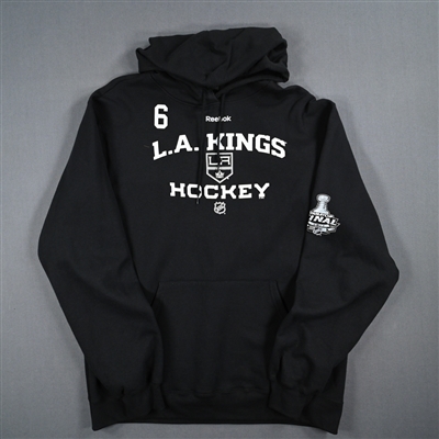 Jake Muzzin - Player-Issued Black Practice Hoodie - Stanley Cup Final Logo - 2012 Stanley Cup Finals
