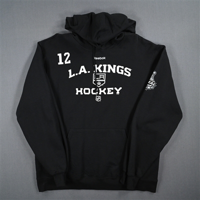 Simon Gagne - Player-Issued Black Practice Hoodie - Stanley Cup Final Logo - 2012 Stanley Cup Finals