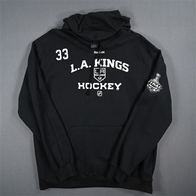 Willie Mitchell - Player-Issued Black Practice Hoodie - Stanley Cup Final Logo - 2012 Stanley Cup Finals