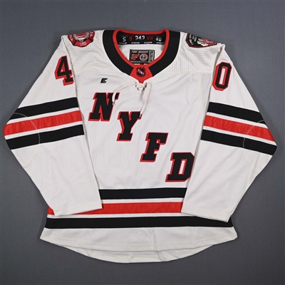 Team-Issued Cream Commemorative Jersey - 50th Annual FDNY vs. NYPD Game