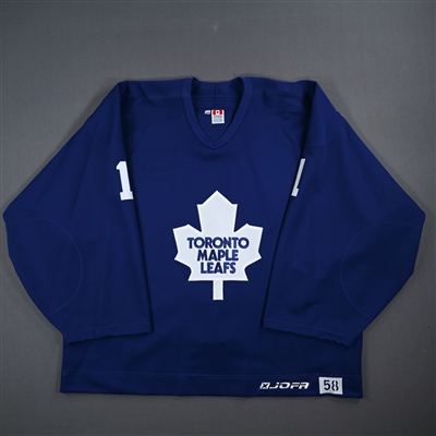 Mike Minard - Toronto Maple Leafs- Blue Practice-Worn Jersey