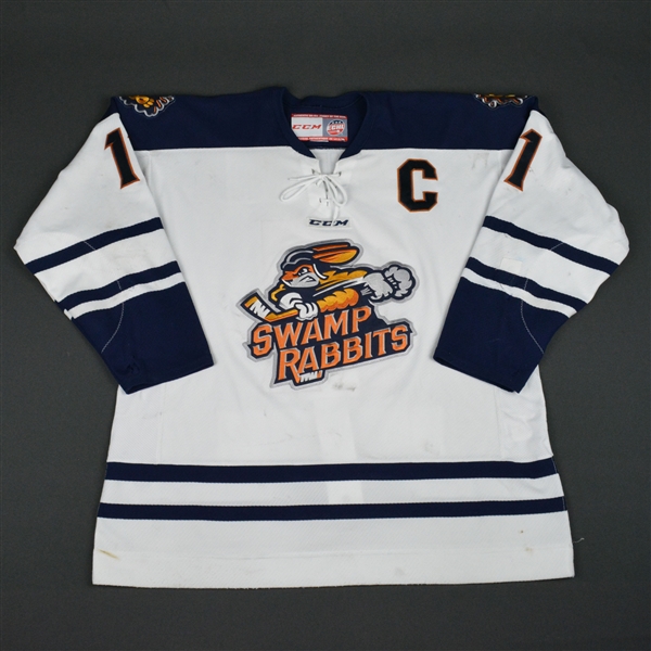 Bretton Cameron - Greenville Swamp Rabbits - 2016 ECHL Captains Club Autographed Game-Worn Jersey