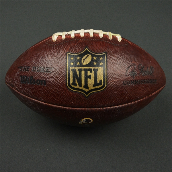 Game-Used Football - November 13, 2016 - Washington Redskins vs. Minnesota Vikings