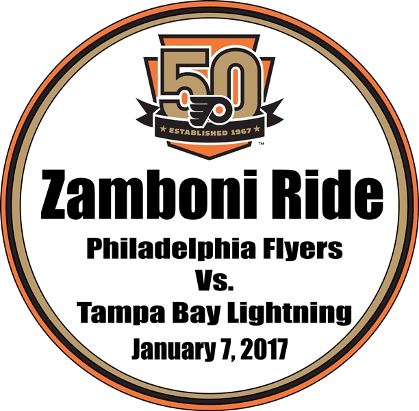 Zamboni ride on the Flyers pre-game ice Experience plus Two Game Tickets