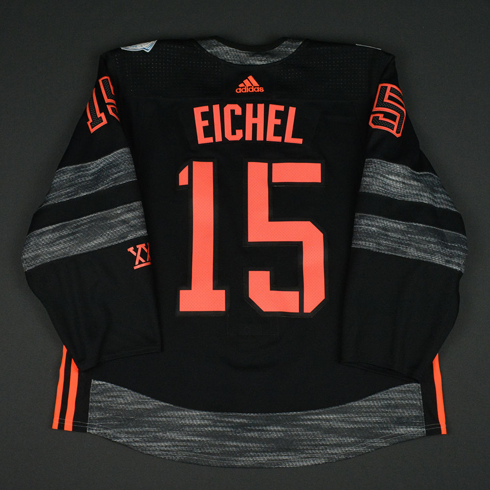 North America World Cup of Hockey Jack Eichel Black Name and Number T-Shirt  (XL) 