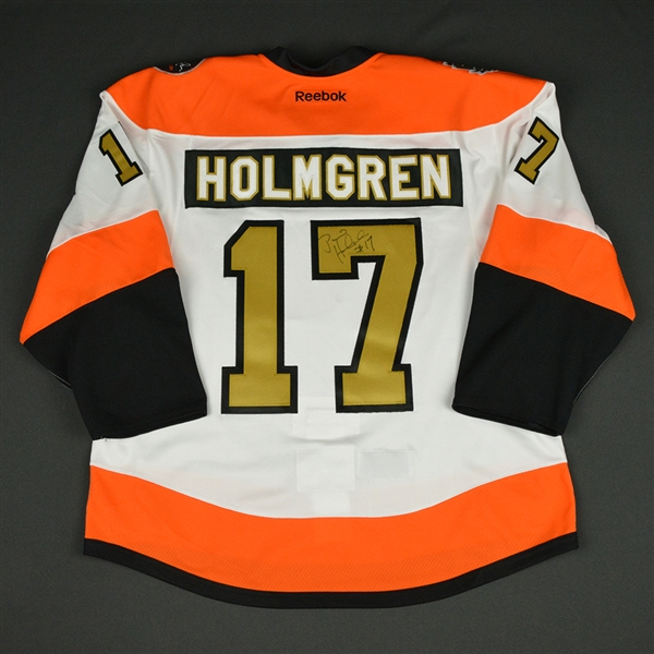 Paul Holmgren - Philadelphia Flyers - 50th Anniversary Alumni Game - Ceremony-Worn Autographed Jersey 