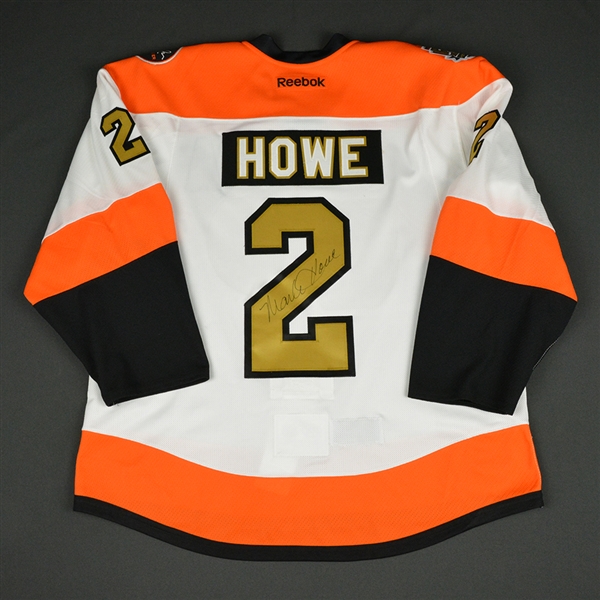 Mark Howe - Philadelphia Flyers - 50th Anniversary Alumni Game - Game-Worn Autographed Jersey w/A