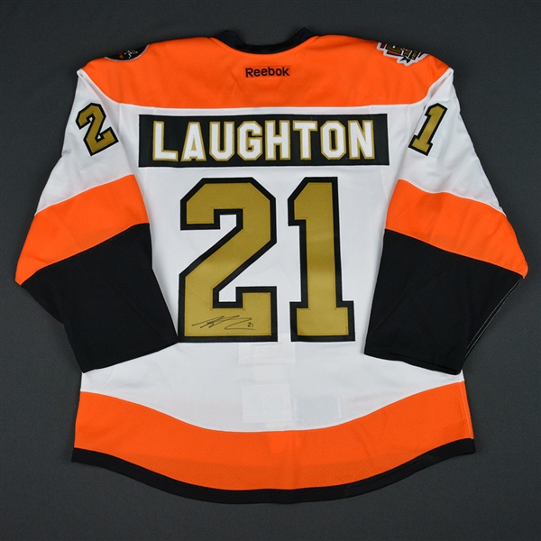 Scott Laughton - 40th Flyers Wives Fight for Lives Carnival - Event-Worn Autographed Jersey 