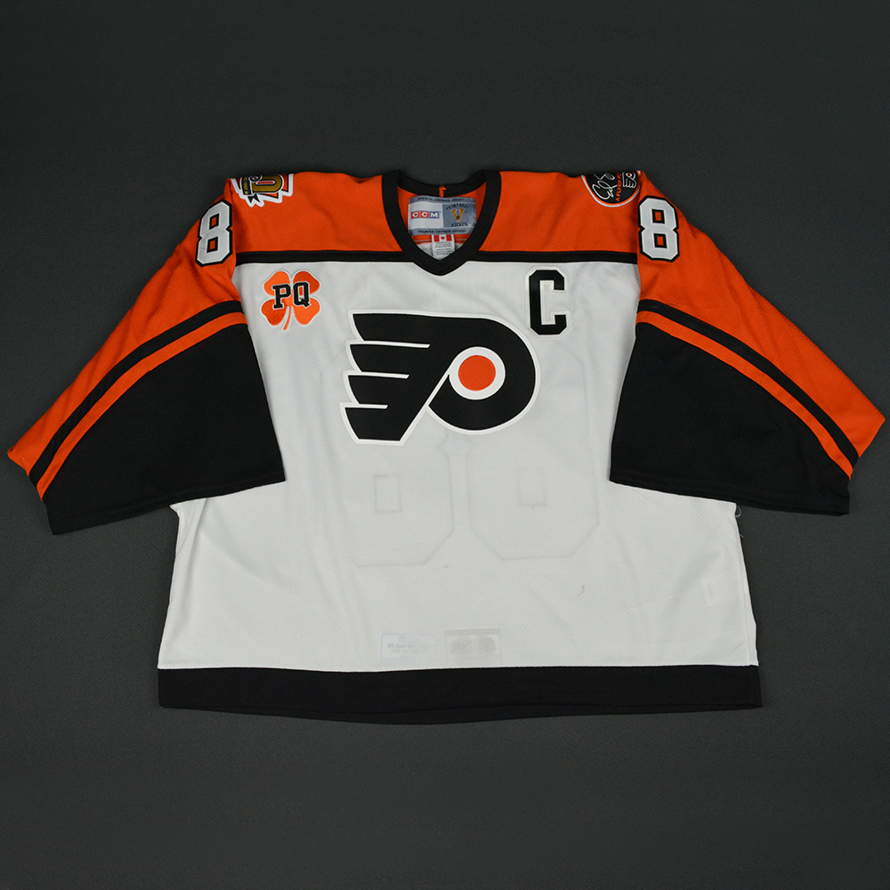 ERIC LINDROS Signed Philadelphia Flyers White CCM Jersey - NHL Auctions
