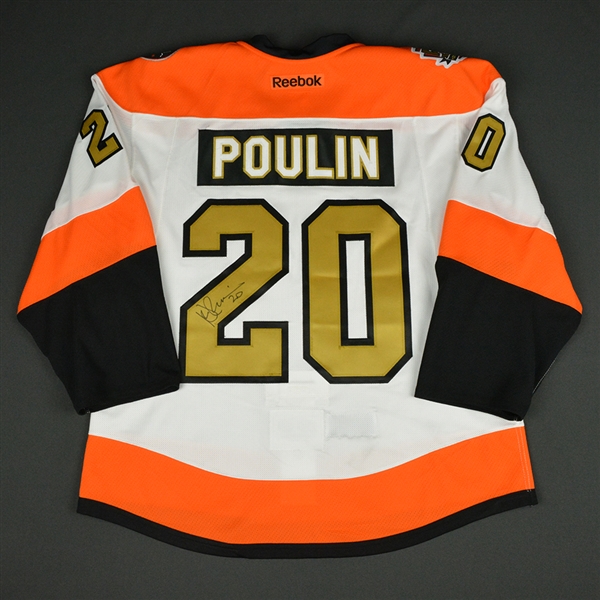 Dave Poulin - Philadelphia Flyers - 50th Anniversary Alumni Game - Game-Worn Autographed Jersey w/C