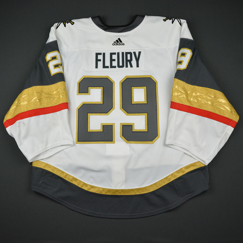 Marc-Andre Fleury Worn Vegas Golden Knights NHL Expansion Draft Jersey  6/21/17