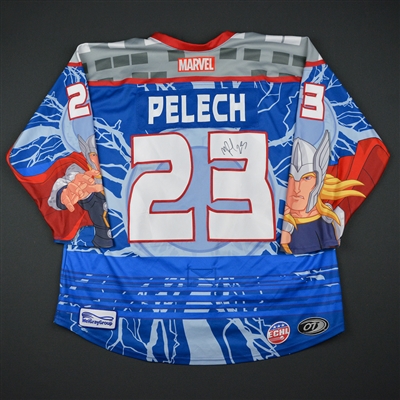 Michael Pelech - Utah Grizzlies - 2017-18 MARVEL Super Hero Night - Game-Worn Jersey