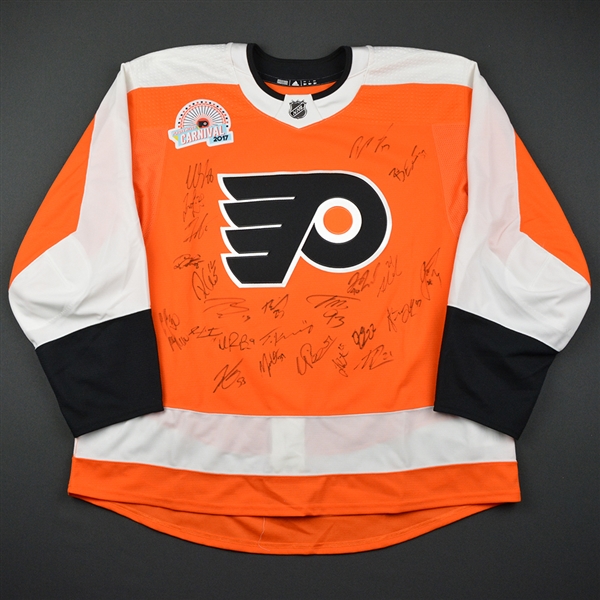 Team Autographed Jersey - Philadelphia Flyers - 41st Flyers Wives Carnival - Signed by 24 Players