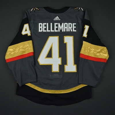 Pierre-Edouard Bellemare - Vegas Golden Knights - 2017-18 Inaugural Game at T-Mobile Arena - Game-Worn Jersey - 1st Period Only