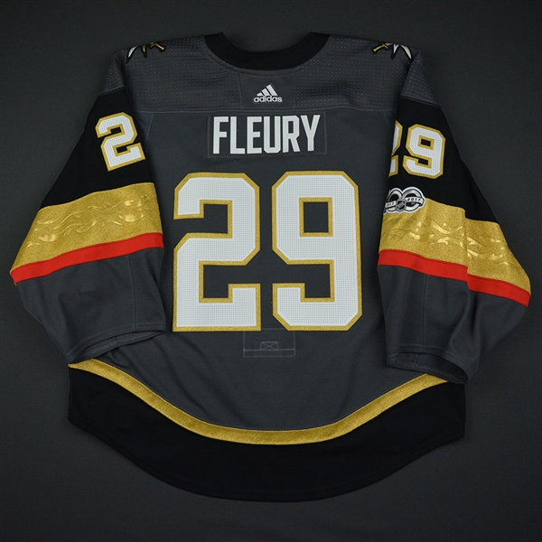 Marc-Andre Fleury - Vegas Golden Knights - 2017-18 Inaugural Game at T-Mobile Arena - Game-Worn Jersey - 1st Period Only