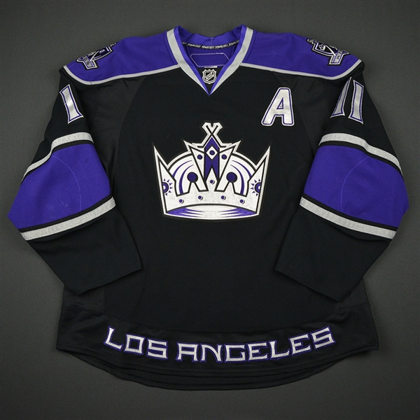 Anze Kopitar Los Angeles Kings Fanatics Authentic Unsigned Throwback Alternate Jersey Skating Photograph