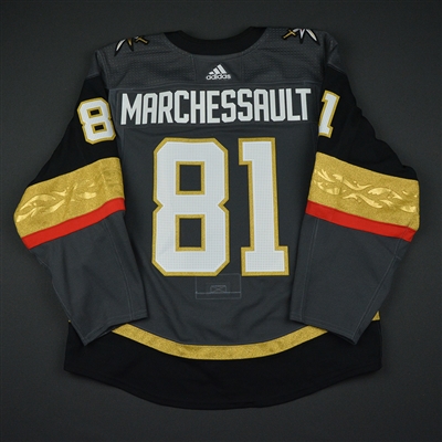 Jonathan Marchessault - Vegas Golden Knights - 2017-18 Inaugural Game at T-Mobile Arena - Game-Worn Jersey - 1st Period Only