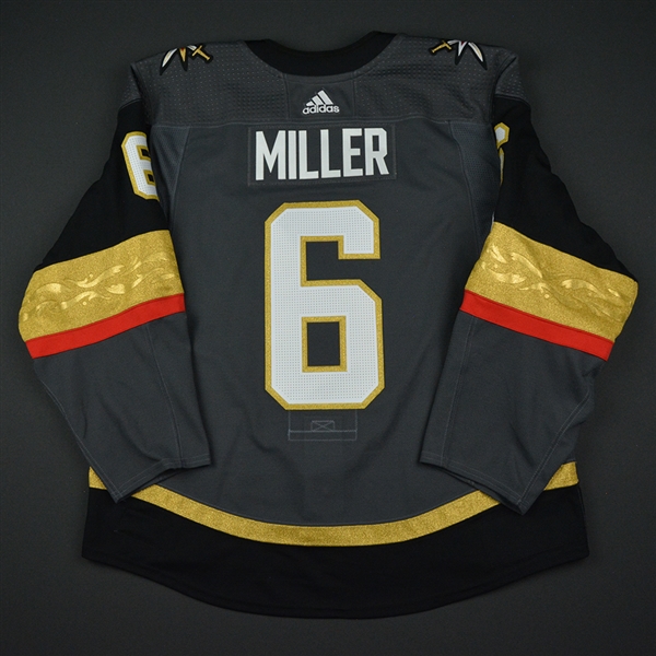 Colin Miller - Vegas Golden Knights - 2017-18 Inaugural Game at T-Mobile Arena - Game-Worn Jersey - 1st Period Only