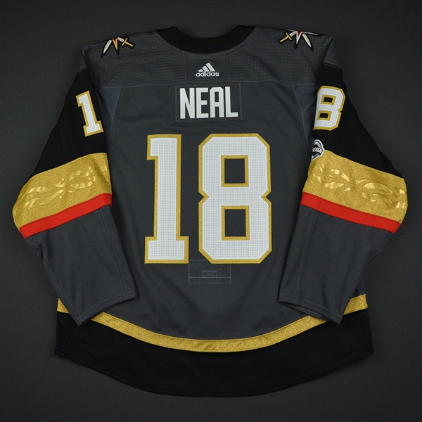 James Neal - Vegas Golden Knights - 2017-18 Inaugural Game at T-Mobile Arena - Game-Worn Jersey w/A - 1st Period Only