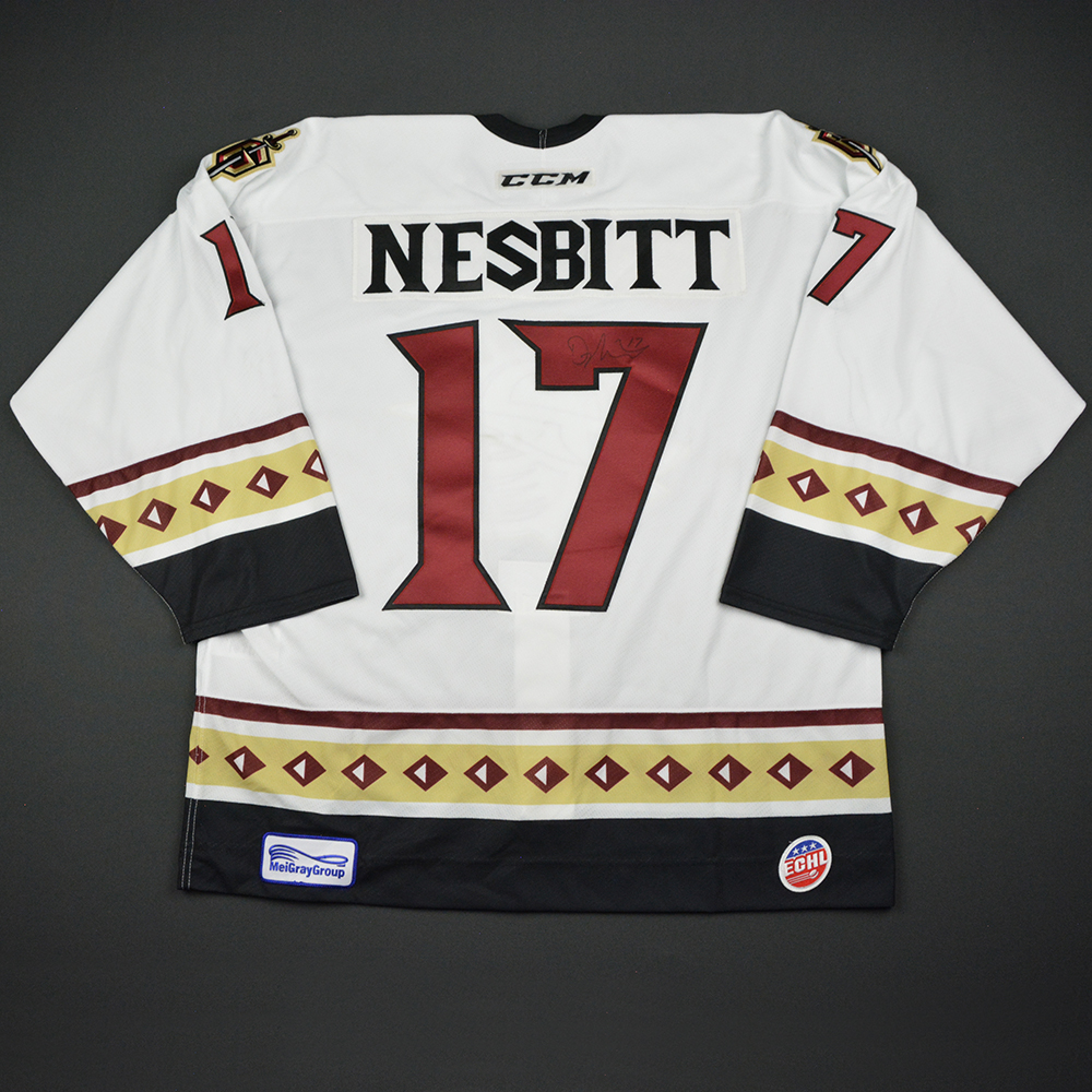 Lot Detail - Derek Nesbitt - Atlanta Gladiators - Game-Worn - Gold w/C  Jersey