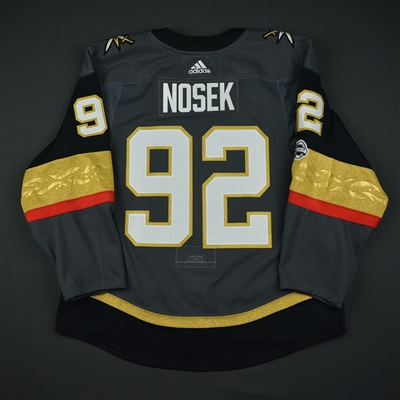 Tomas Nosek - Vegas Golden Knights - 2017-18 Inaugural Game at T-Mobile Arena - Game-Worn Jersey - 1st Period Only